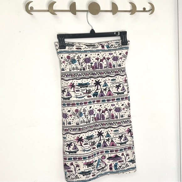 Billabong tribal style strapless tube top/ mini dress - Small - Picture 5 of 6